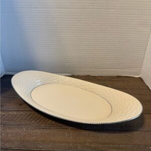 Lenox Cream Oval Serveware Platter